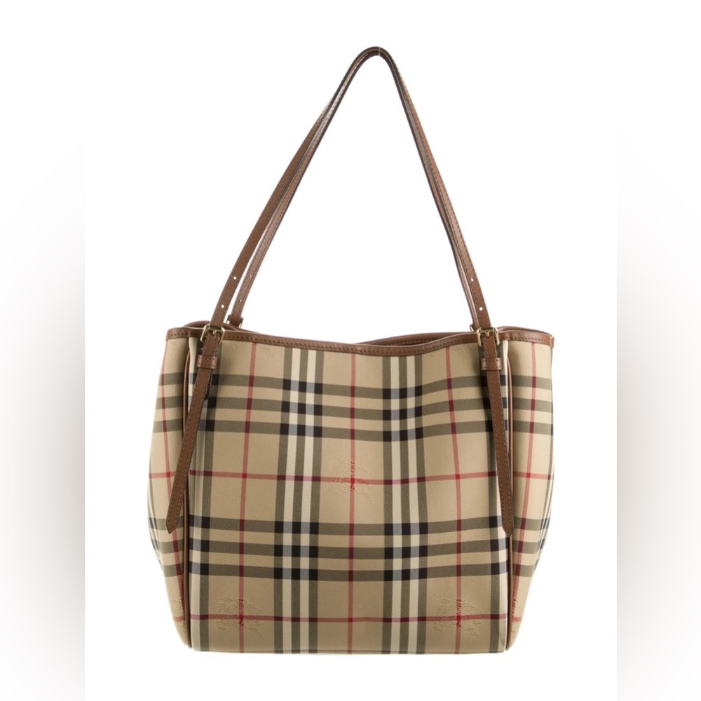 BURBERRY Horseferry Check Canterbury Tote Bag
